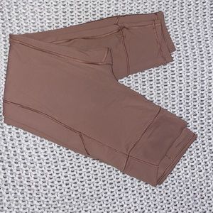 Mauve LuluLemon workout tights